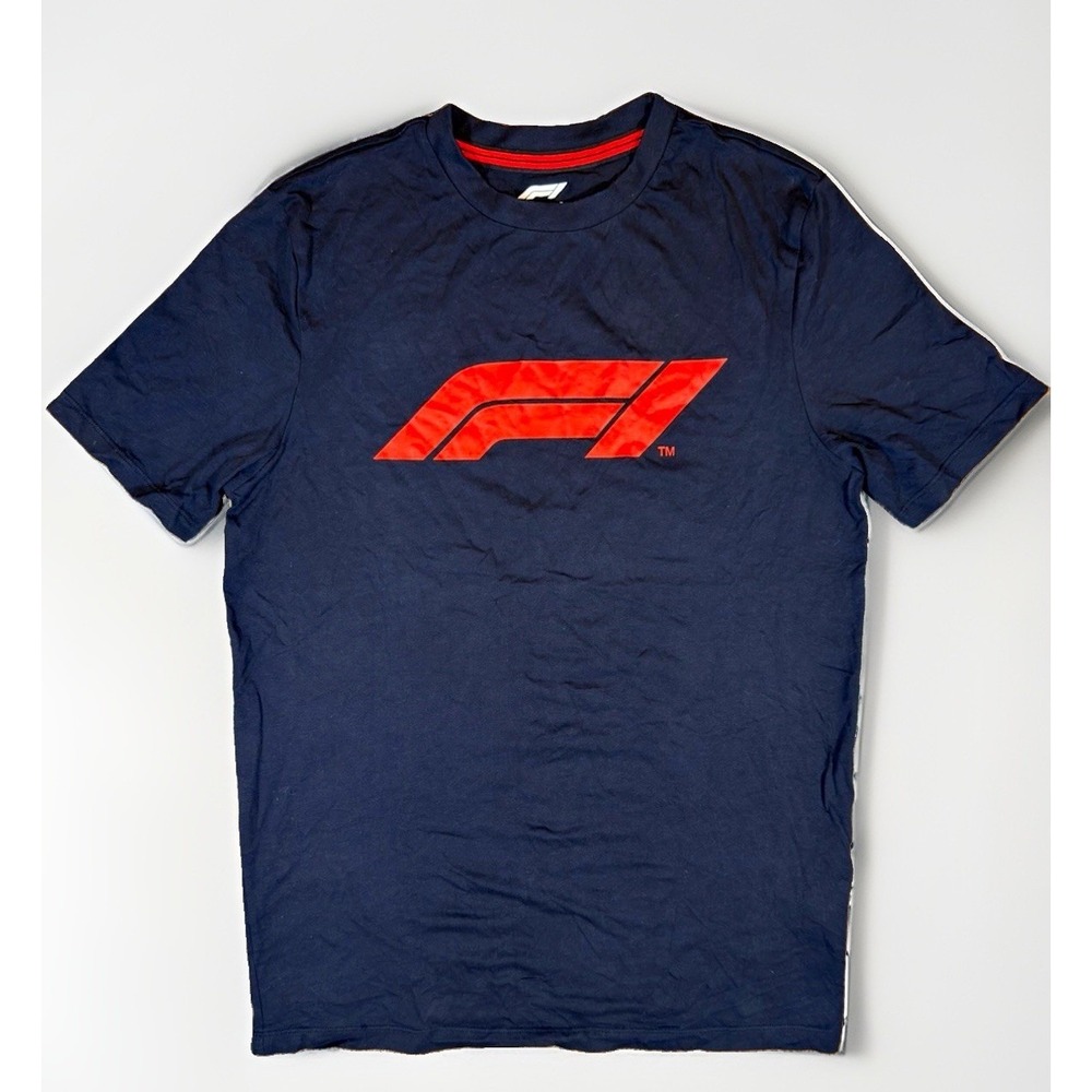 Formula 1 Officially Licensed Team Logo T-Shirt Navy/Red Men's Size M
